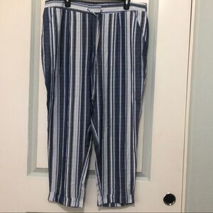 Striped Blue and White Men's Pants